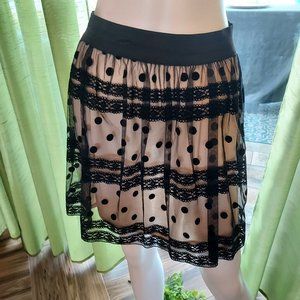 Black Lace Skirt by: By & By : Size M : Made in the USA.